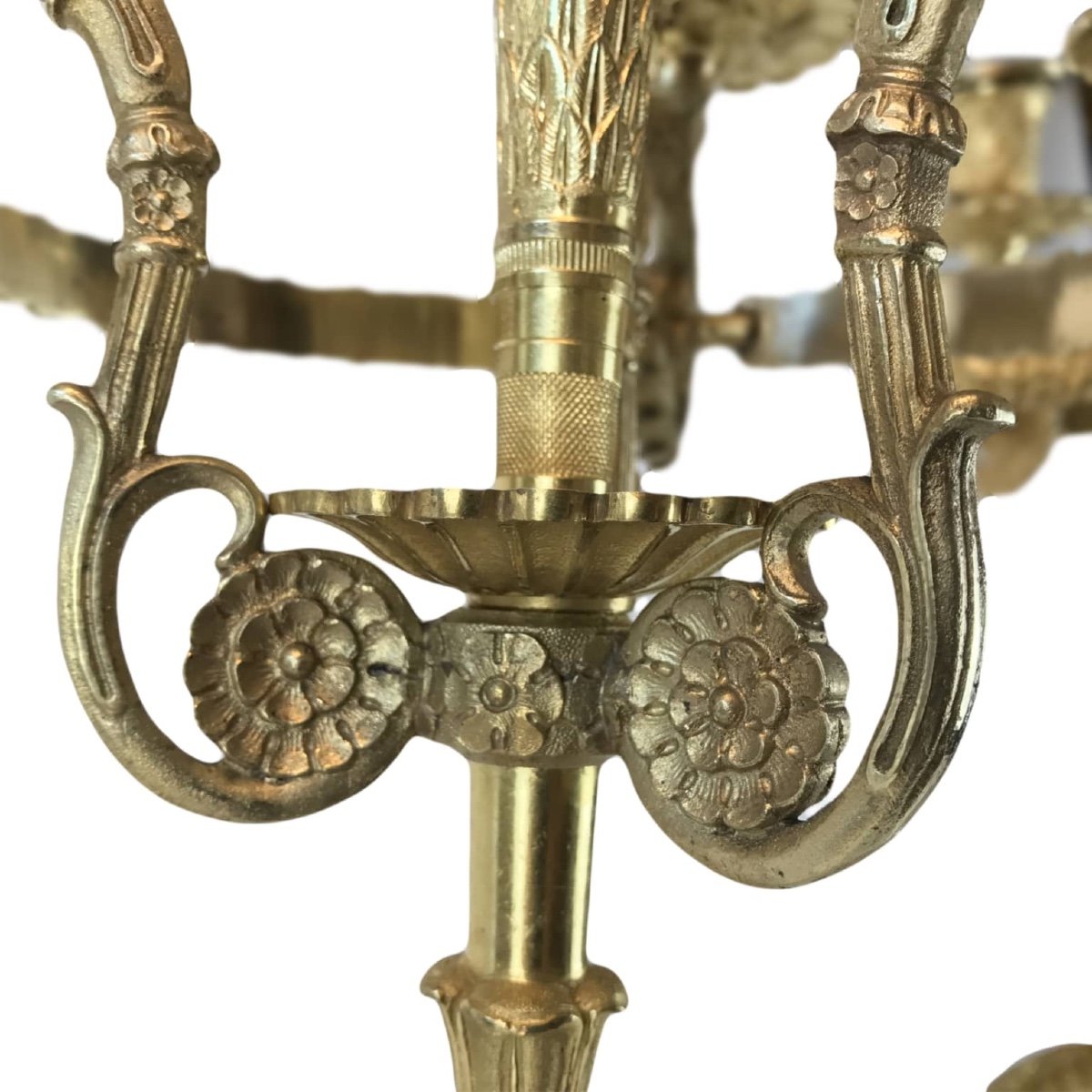 A Pair Of French Empire Ormolu Candelabra With Putti-photo-8