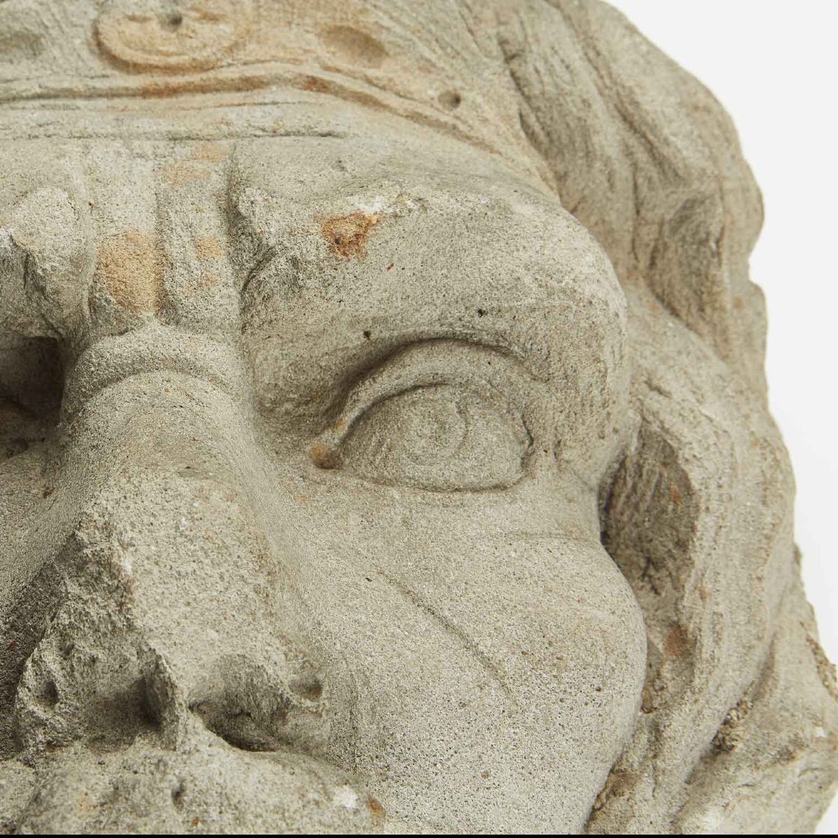 20th Century Italian Stone Fountain Mask-photo-1