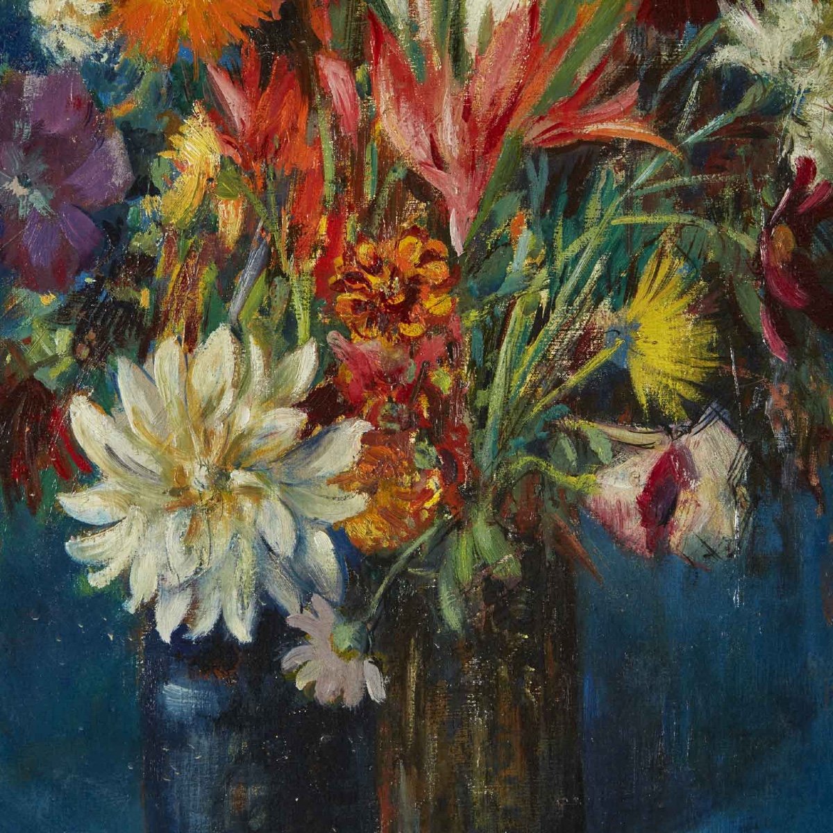 Umberto Montini, Vase Des Fleurs, 1950 Circa-photo-6