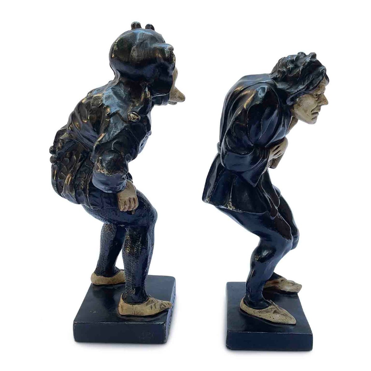 Paire De Caricatures Rigoletto Et Quasimodo Figure Grotesque-photo-6