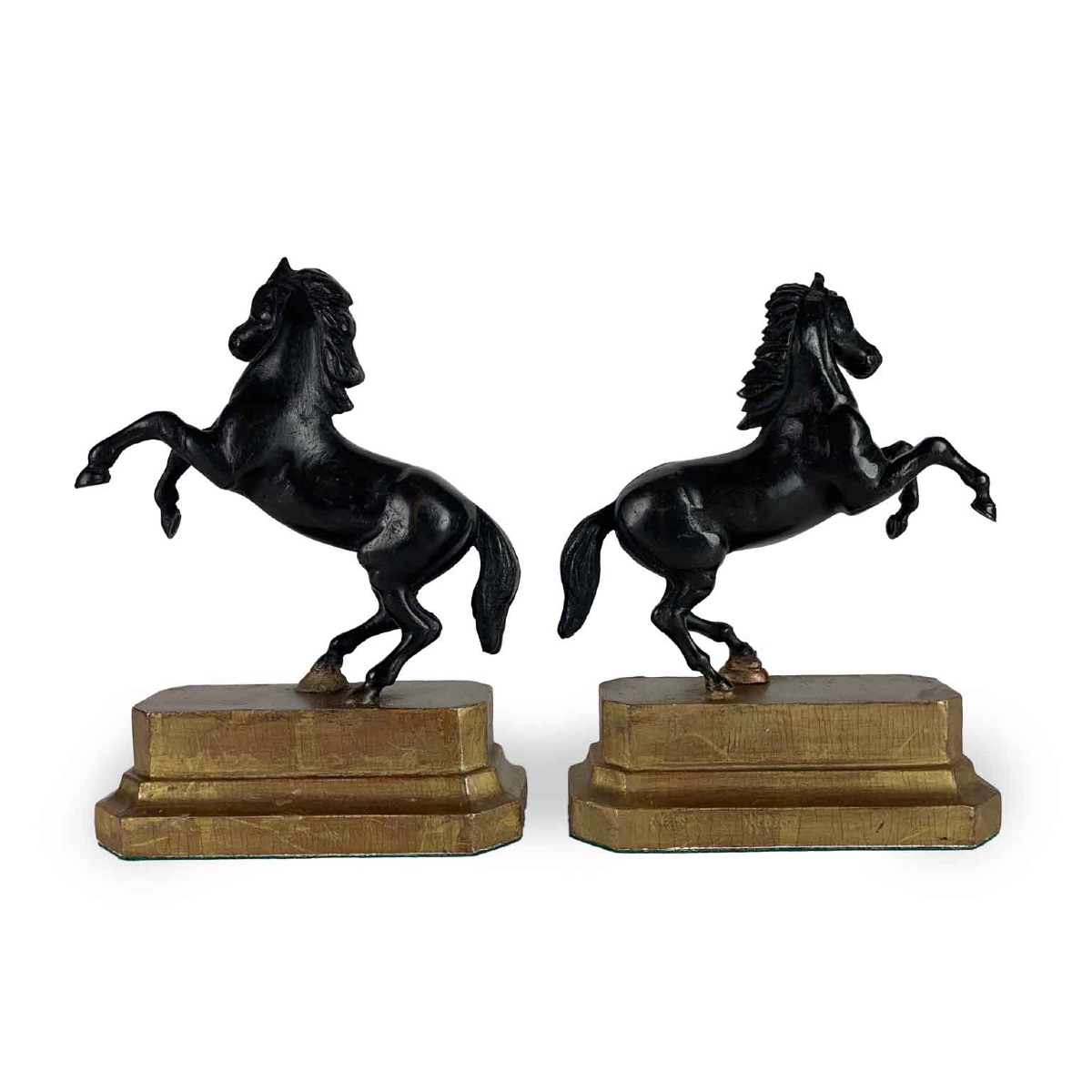 Pair Of Bronze Horses Grand Tour Sculptures Early 1800s-photo-4