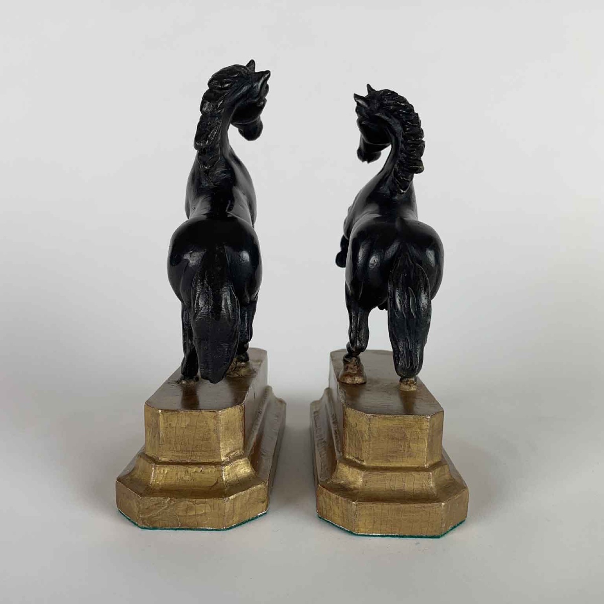 Pair Of Bronze Horses Grand Tour Sculptures Early 1800s-photo-6