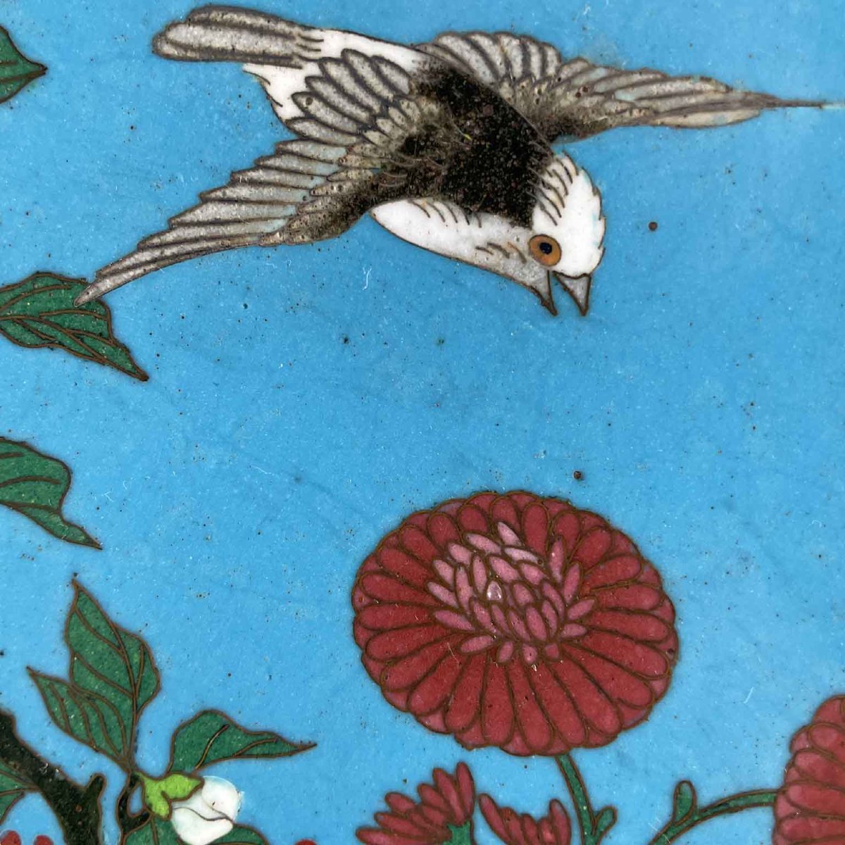Paire De Plats Japonais En Cloisonné Période Meiji 1868-1912-photo-4