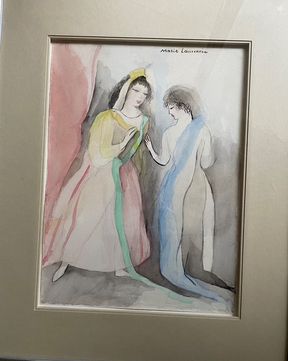 Deux Femmes Par Marie Laurencin (1883 - 1956)