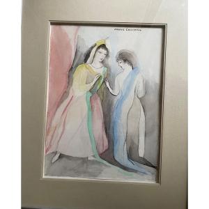 Deux Femmes Par Marie Laurencin (1883 - 1956)