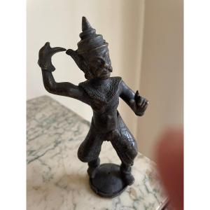 Danseur Cambodgien En Bronze 19 E