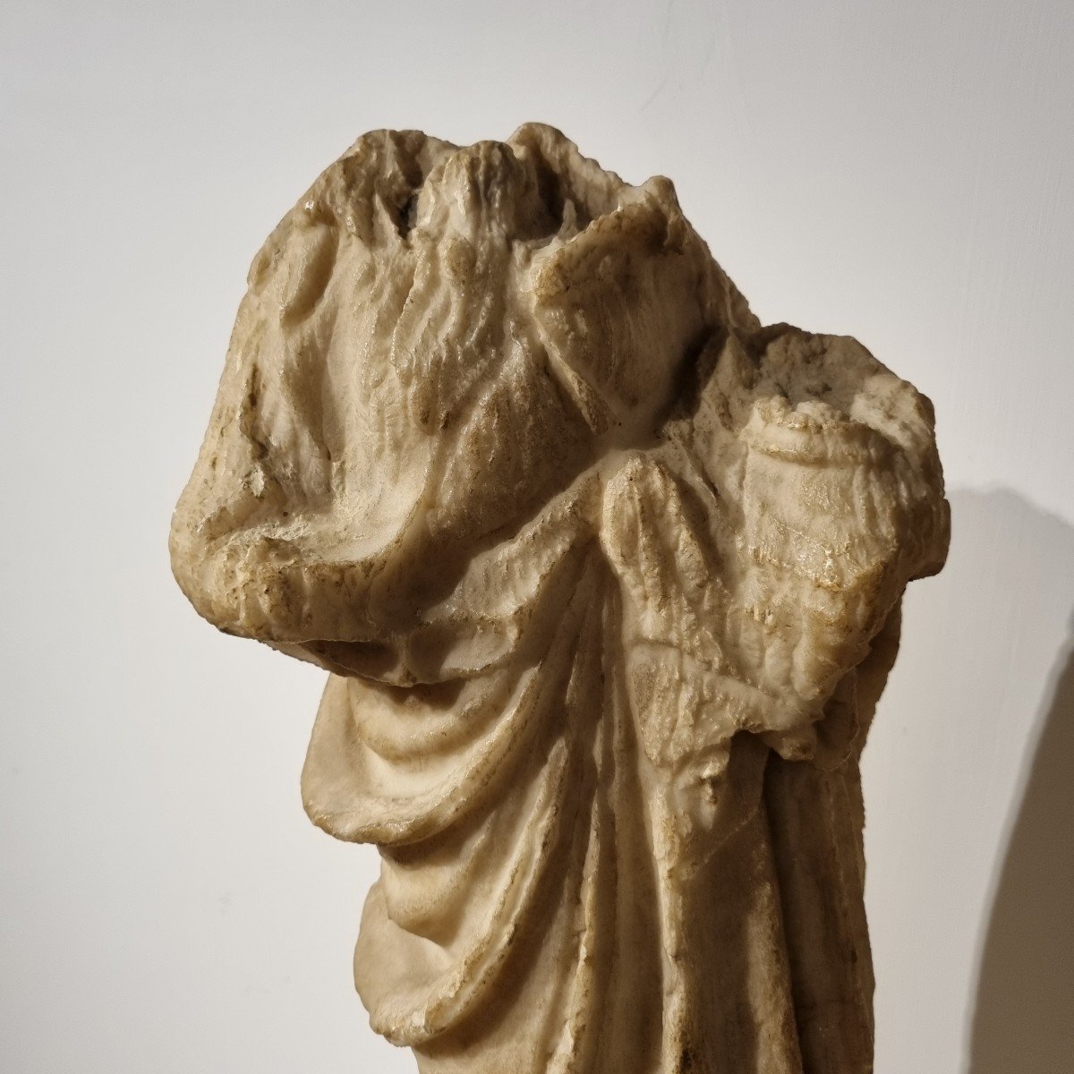 Headless Marble Sculpture "faith And Charity"-photo-2