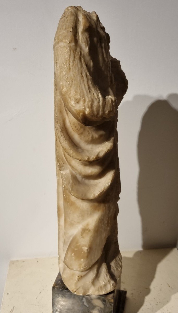 Headless Marble Sculpture "faith And Charity"-photo-1