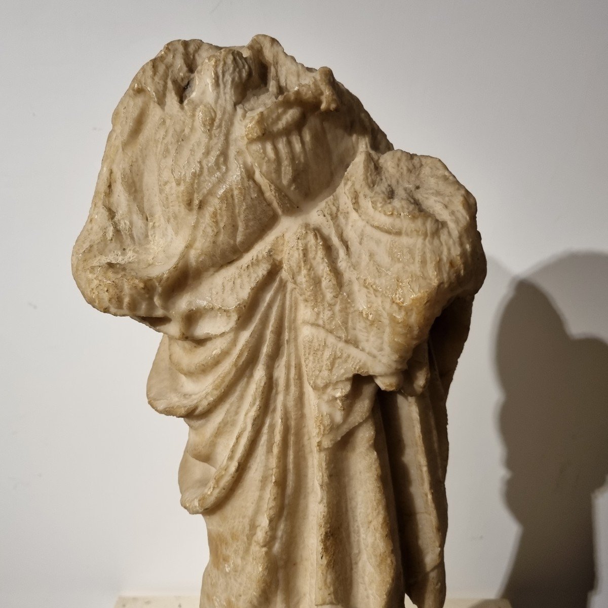 Headless Marble Sculpture "faith And Charity"-photo-2