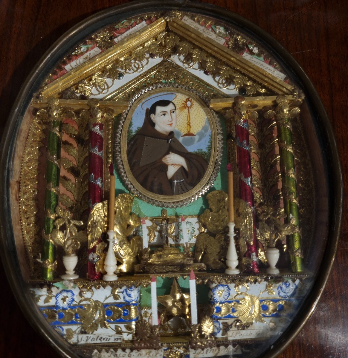 Large Reliquary With 8 Relics-photo-2