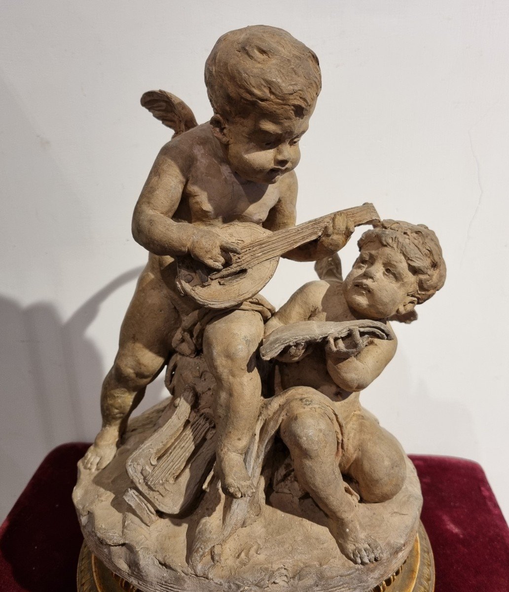 Terracotta, Putti Musicians-photo-2