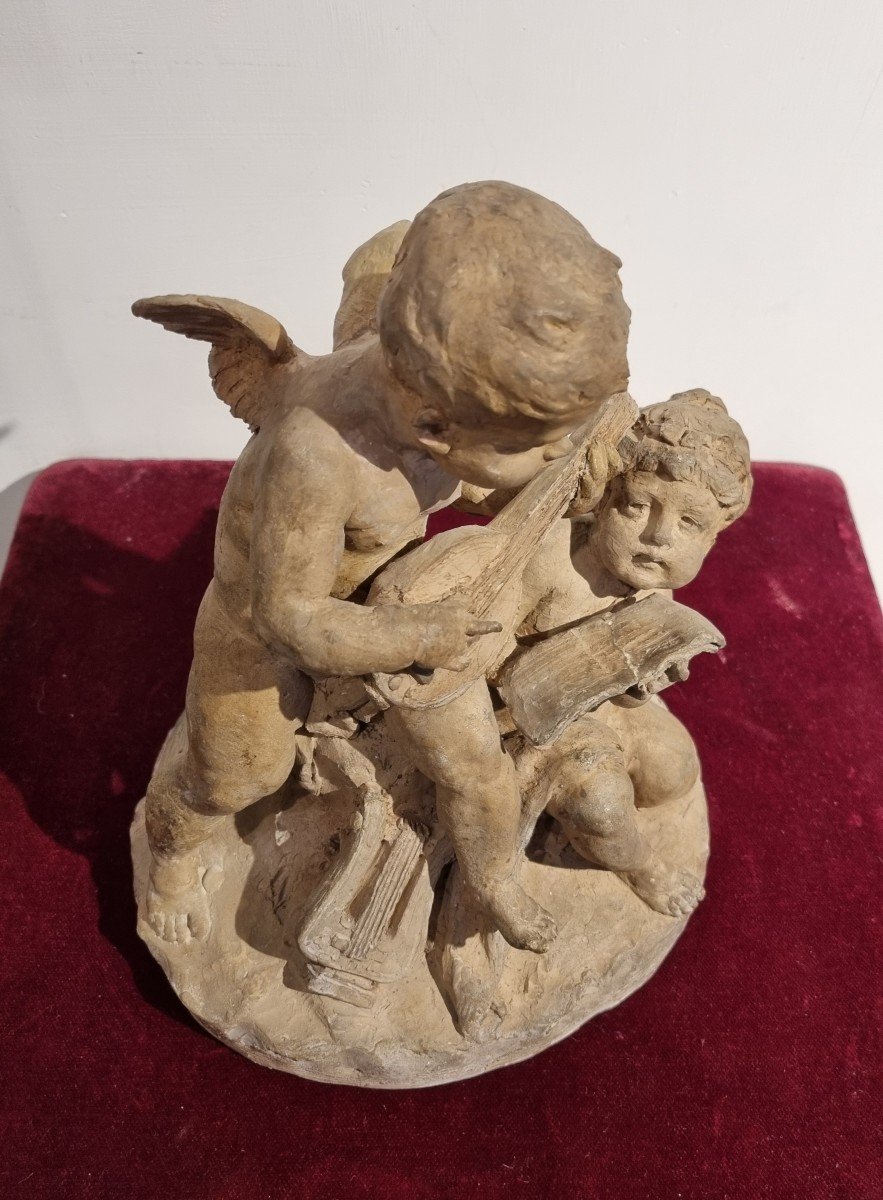 Terracotta, Putti Musicians-photo-3