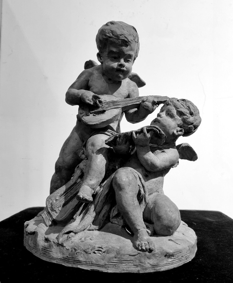 Terracotta, Putti Musicians-photo-5