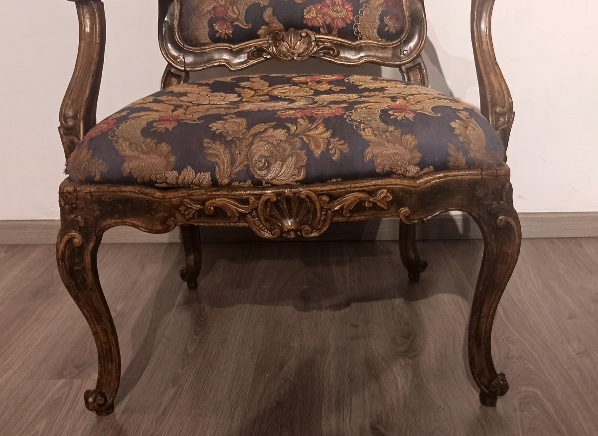 Pair Of Louis XV Venetian Armchairs-photo-5