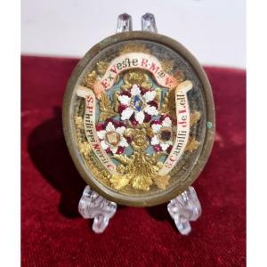 Large Relic Of Ex Veste B.m.v.-s.camilli De Lellis-s.philippi Nerii C.