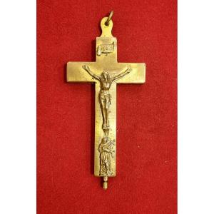 Reliquary Cross With Image Of Christ