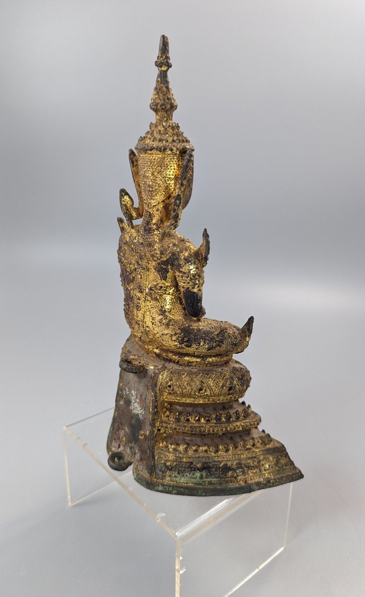 Buddha Shakyamuni On High Throne, Thai, 18th/19th Century-photo-2