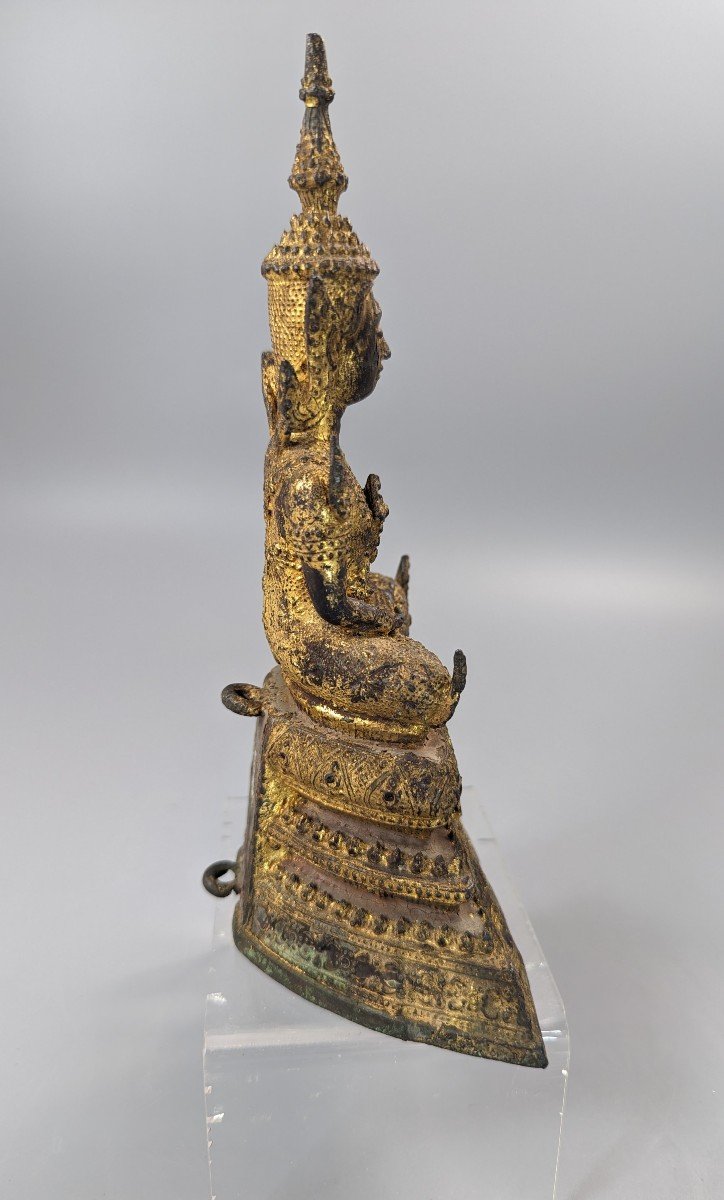 Buddha Shakyamuni On High Throne, Thai, 18th/19th Century-photo-3