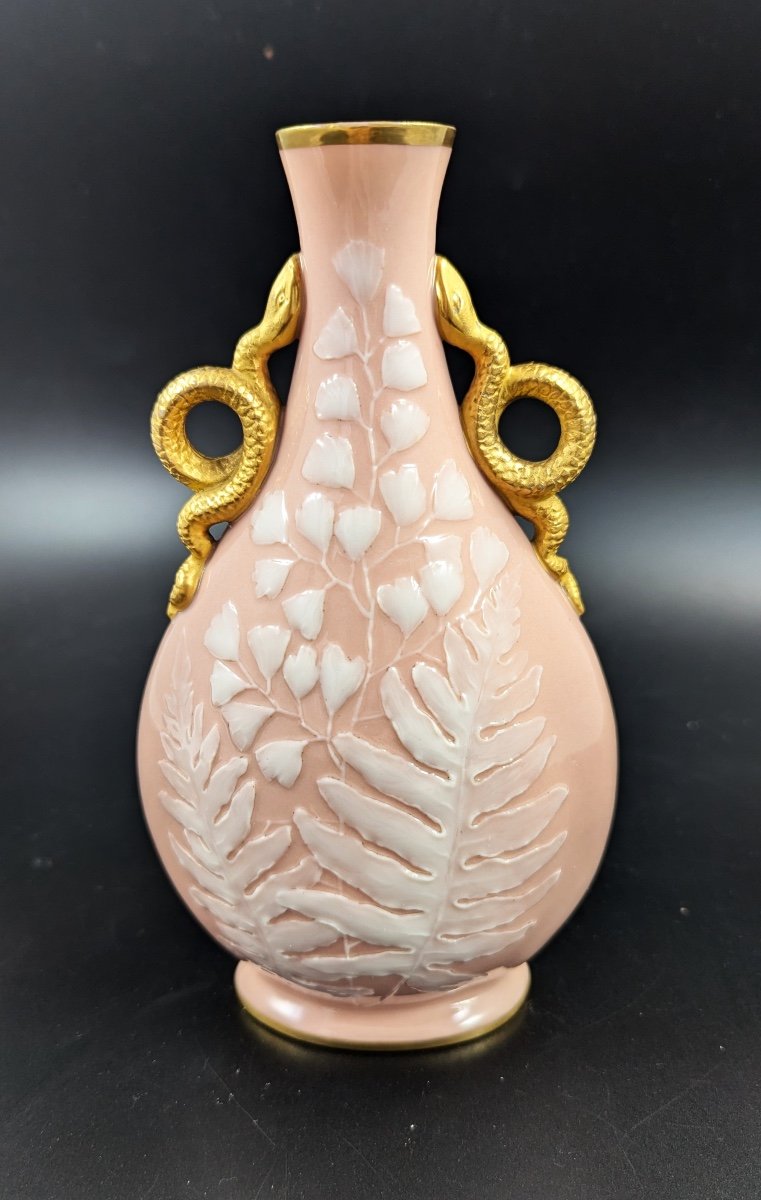 Vase En Pâte-sur-pâte De Grainger's Worcester, Kate Locke, Vers 1891-photo-2