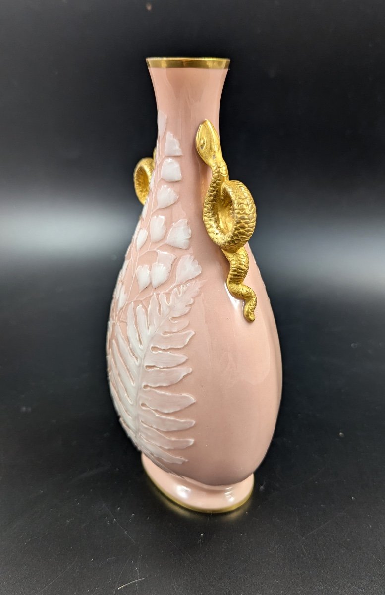 Vase En Pâte-sur-pâte De Grainger's Worcester, Kate Locke, Vers 1891-photo-3