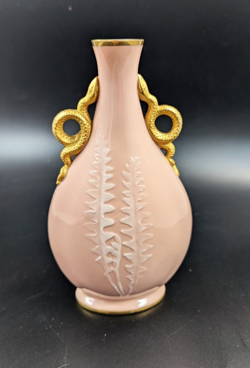 Vase En Pâte-sur-pâte De Grainger's Worcester, Kate Locke, Vers 1891-photo-1