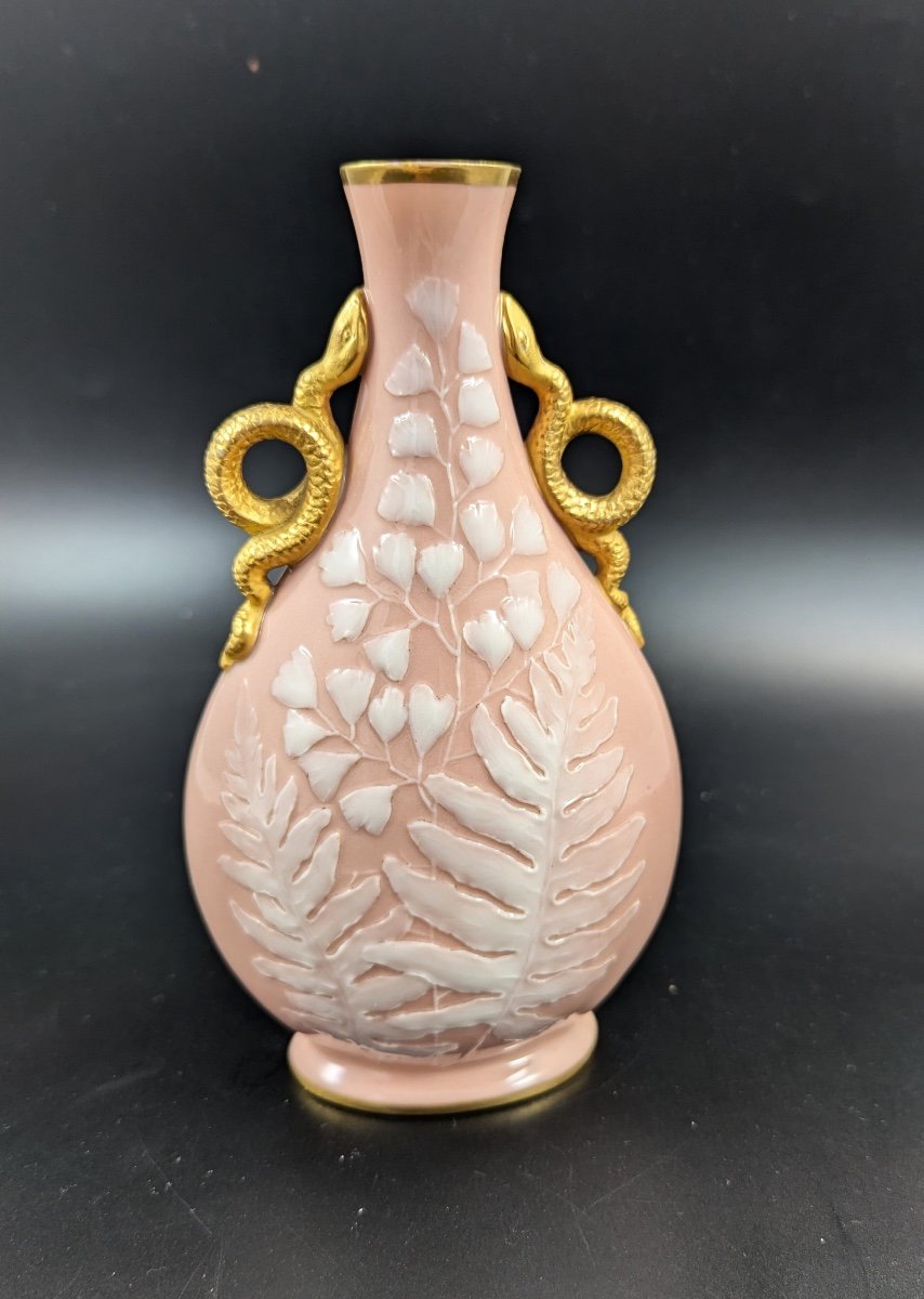 Vase En Pâte-sur-pâte De Grainger's Worcester, Kate Locke, Vers 1891-photo-4