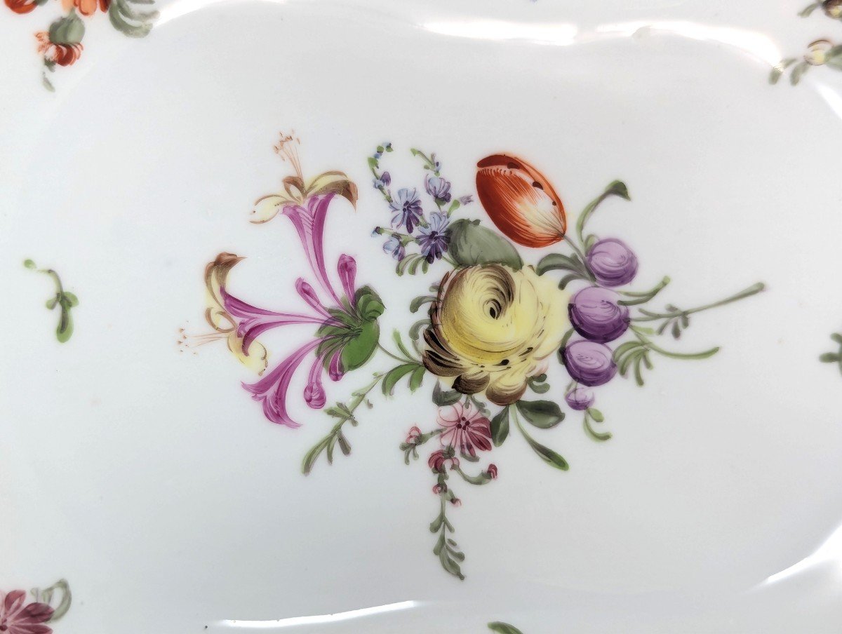 Helena Wolfsohn, Dresden, Large Hand-painted Footed Bowl, C. 1870-photo-8