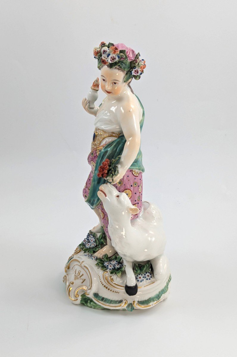 Figure Allégorique d'Asie En Porcelaine De Derby, Vers 1760-photo-2