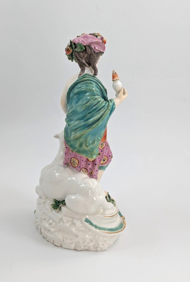 Figure Allégorique d'Asie En Porcelaine De Derby, Vers 1760-photo-1