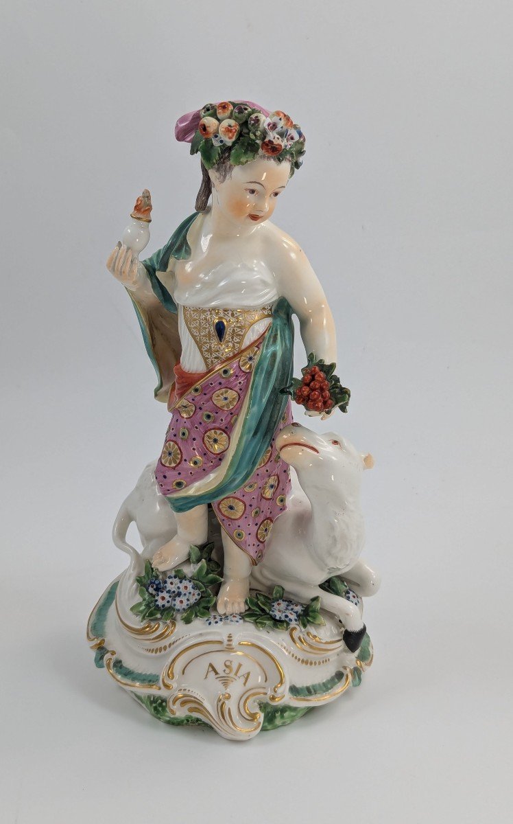 Figure Allégorique d'Asie En Porcelaine De Derby, Vers 1760-photo-4