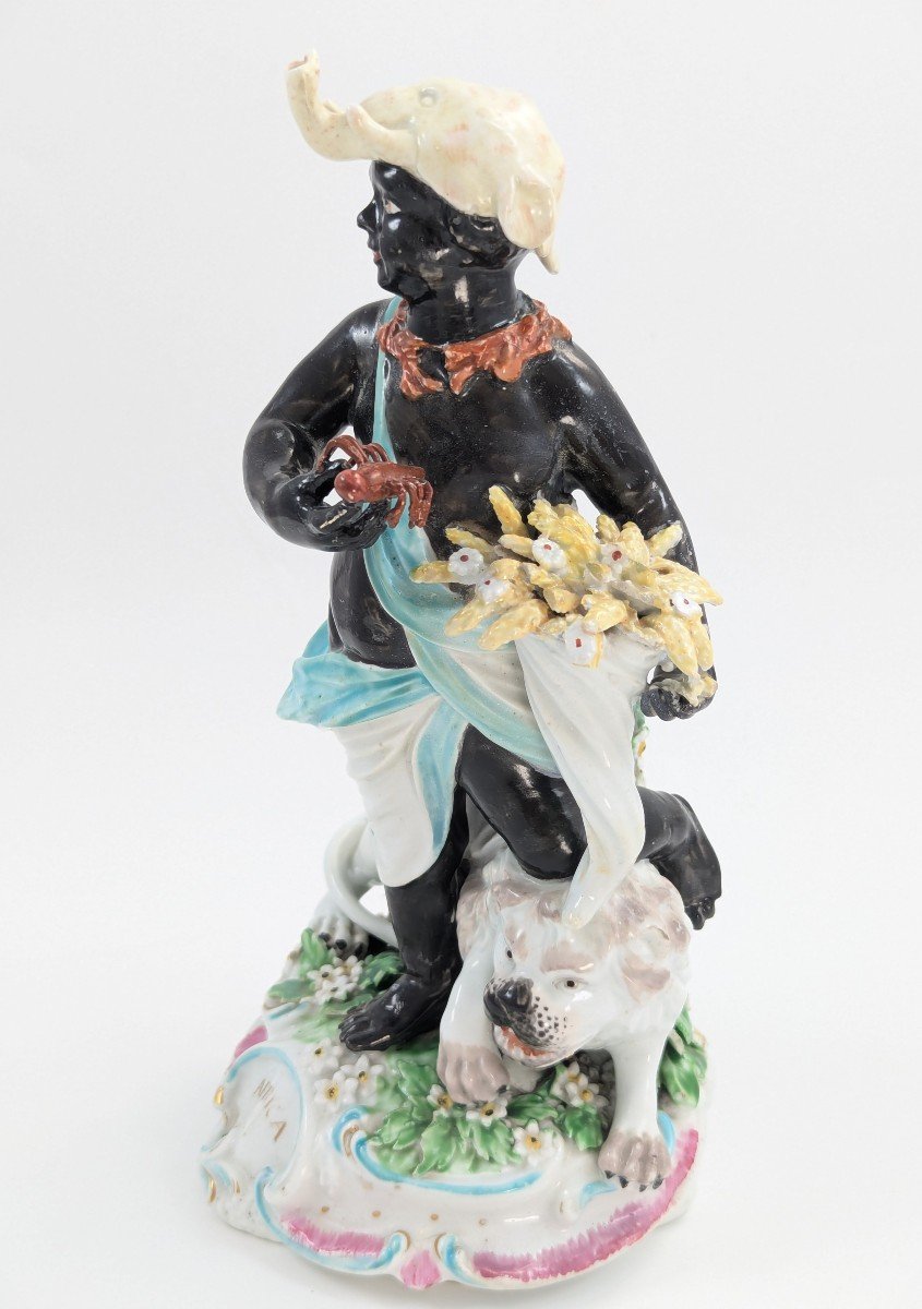 Figure Allégorique De l'Afrique En Porcelaine De Derby, Vers 1765-photo-2