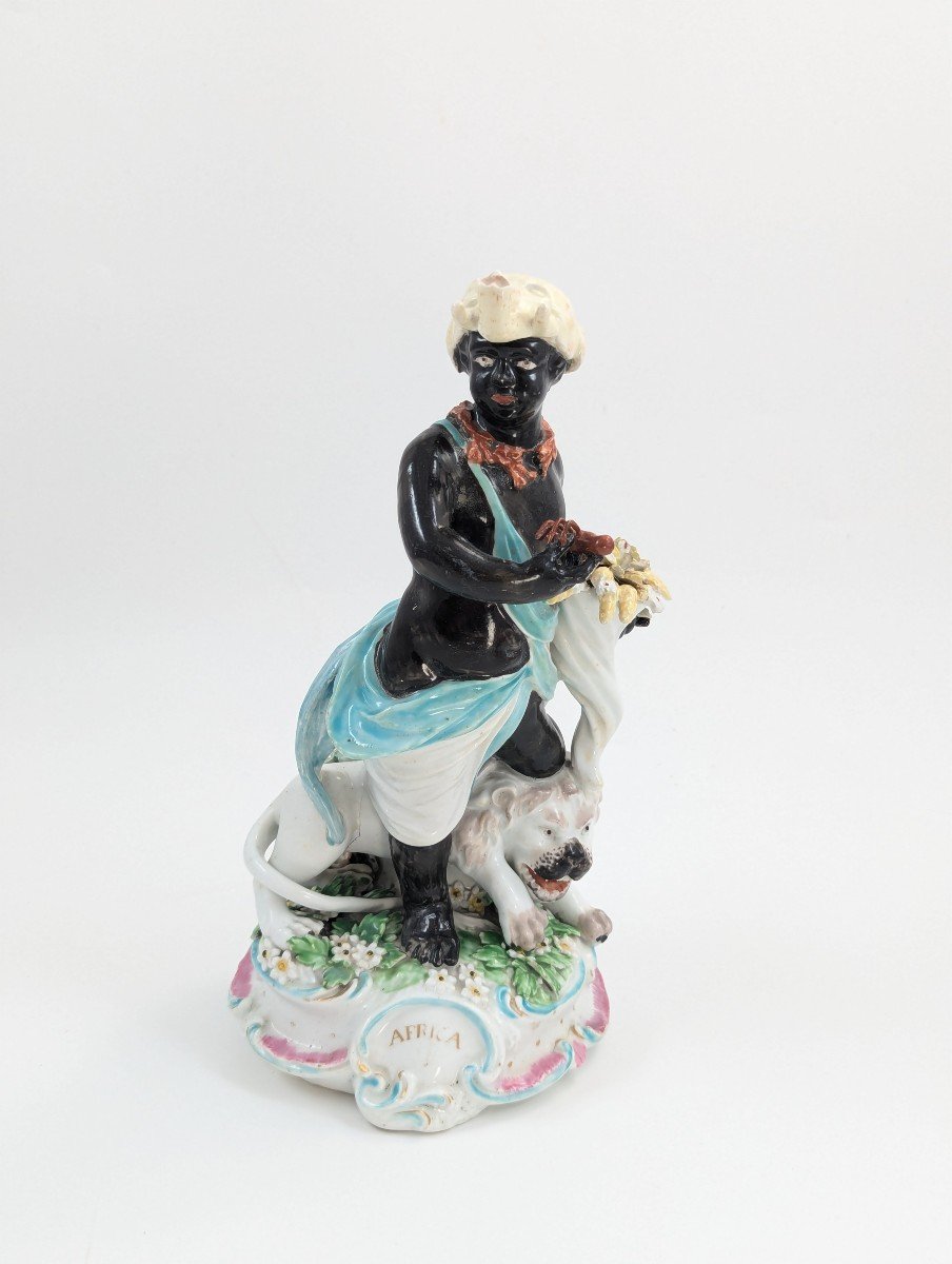 Figure Allégorique De l'Afrique En Porcelaine De Derby, Vers 1765-photo-2