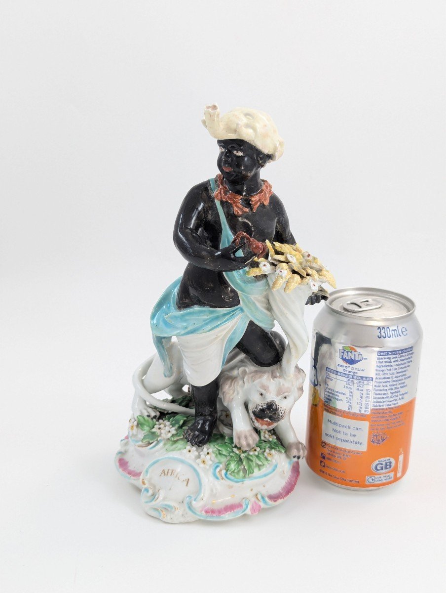 Figure Allégorique De l'Afrique En Porcelaine De Derby, Vers 1765-photo-4