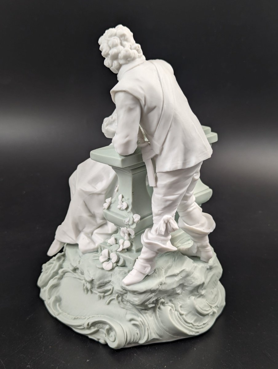 Parian Biscuit Figurine By Triebner Ens & Co, Volkstedt, C. 1894-1900-photo-3