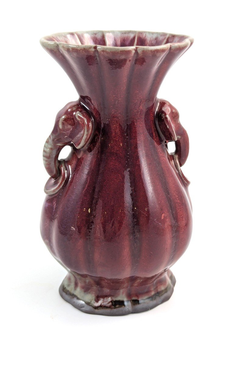 Antique Chinese Flamed Glaze Vase, Circa 19th Century-photo-3