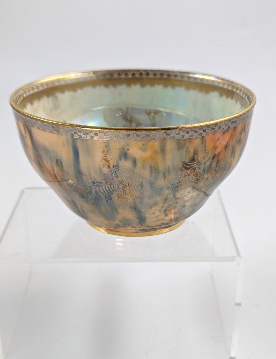 Daisy Makeig-jones, Wedgwood, Fudog Bowl With Lustre, C. 1920-photo-4