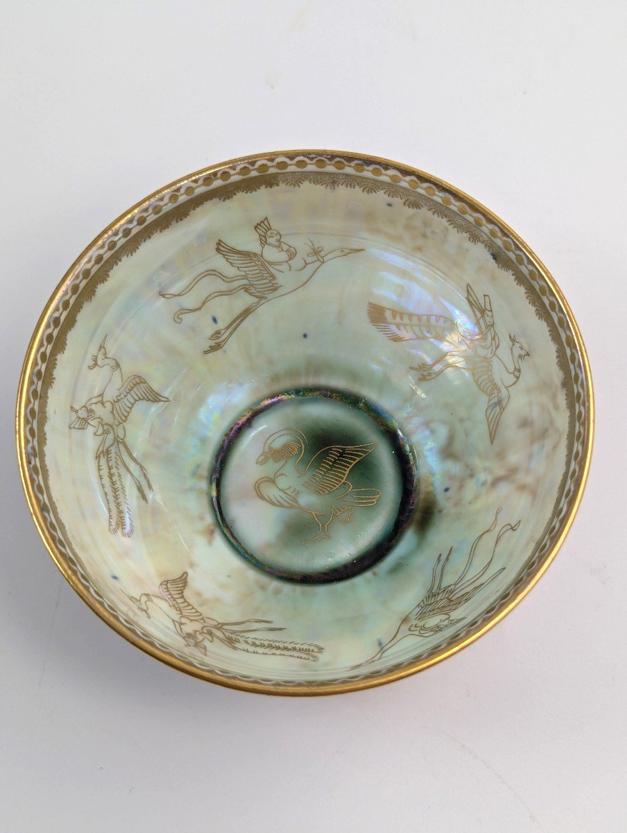 Daisy Makeig-jones, Wedgwood, Fudog Bowl With Lustre, C. 1920-photo-3