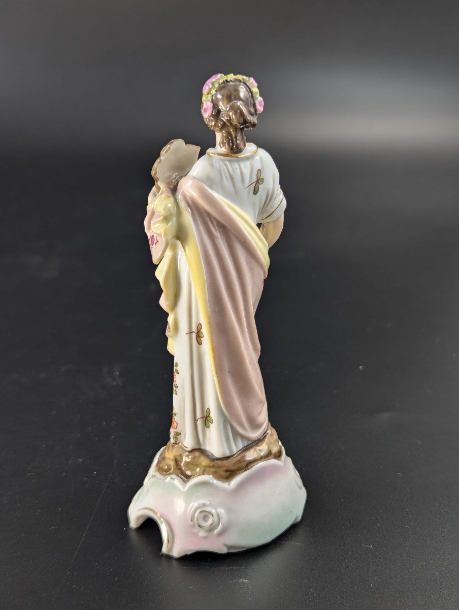 Ancienne Triebner Ens & Eckert , Volkstedt ,figurine De Judith,19ème Siècle.-photo-3