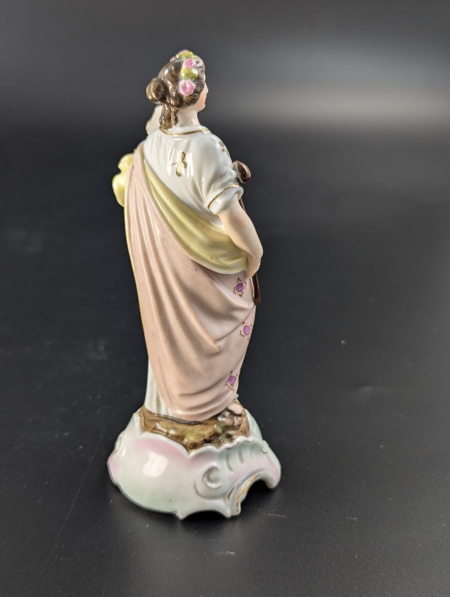 Ancienne Triebner Ens & Eckert , Volkstedt ,figurine De Judith,19ème Siècle.-photo-4