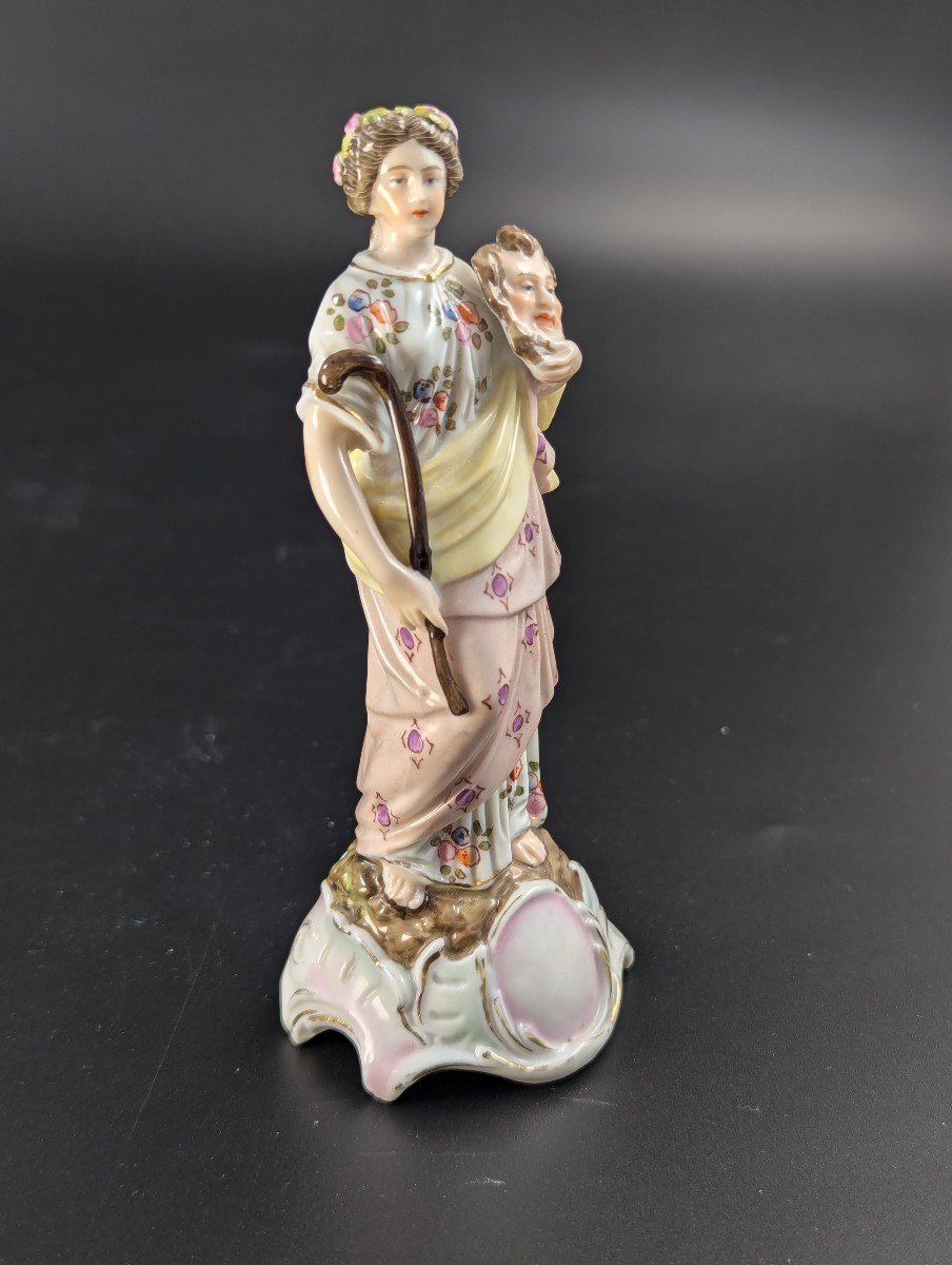 Ancienne Triebner Ens & Eckert , Volkstedt ,figurine De Judith,19ème Siècle.-photo-2