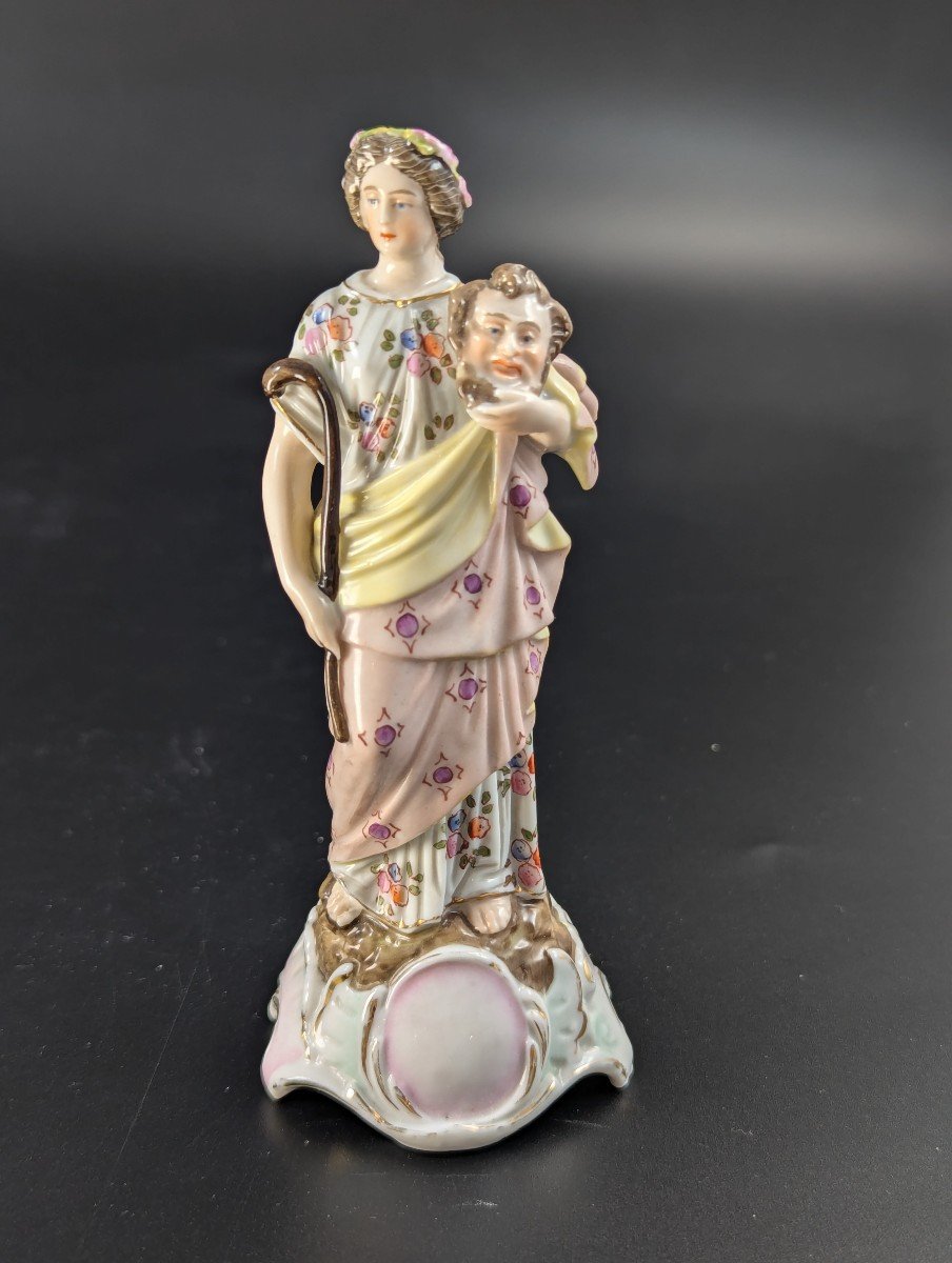 Ancienne Triebner Ens & Eckert , Volkstedt ,figurine De Judith,19ème Siècle.-photo-3