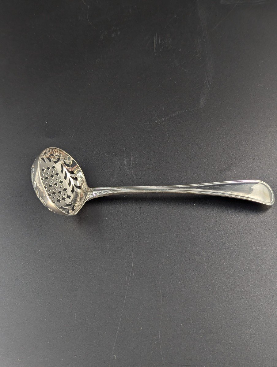 A George III Sterling Silver Sugar Sifter Spoon, Mark Of John Lambe, 1789-photo-3