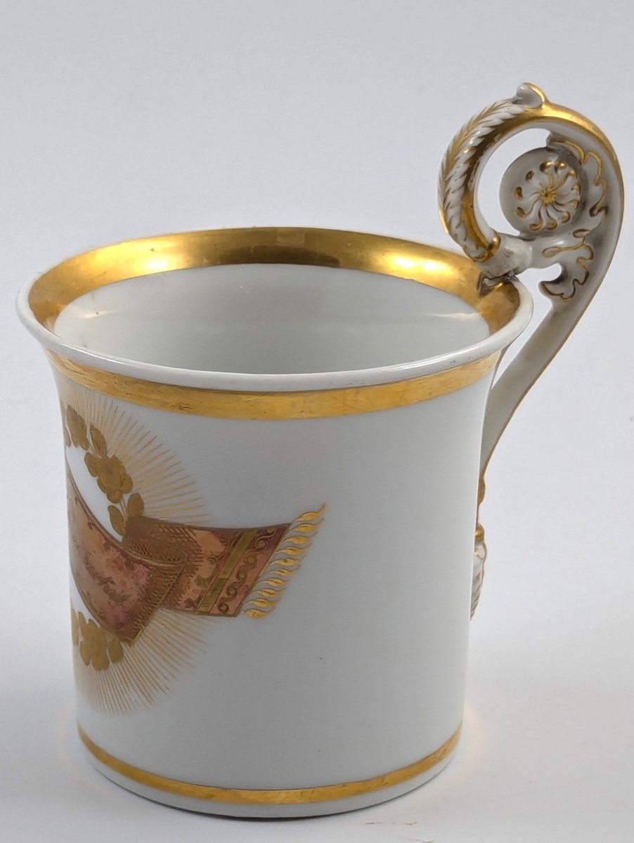 Ancienne Tasse En Porcelaine Peinte à La Main De Kpm Berlin, Allemagne, Vers 1780-1790.-photo-2