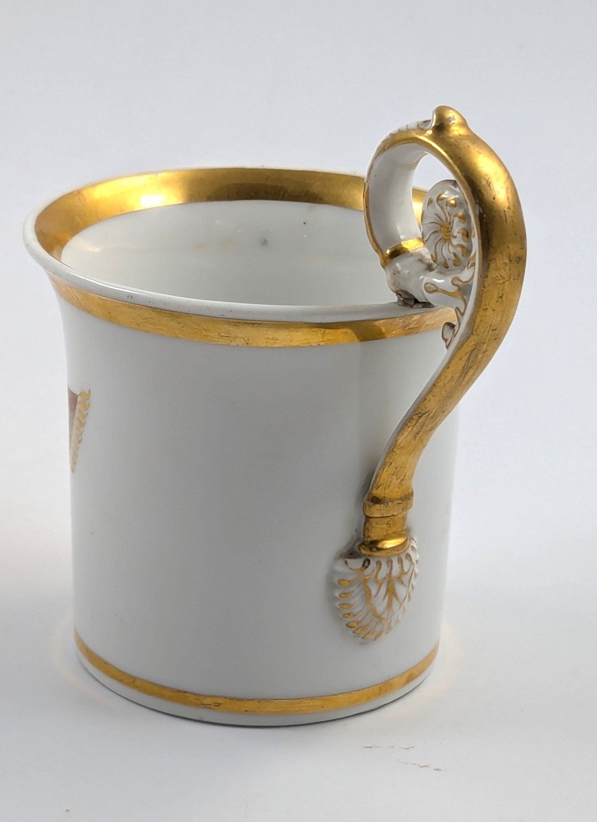 Ancienne Tasse En Porcelaine Peinte à La Main De Kpm Berlin, Allemagne, Vers 1780-1790.-photo-3