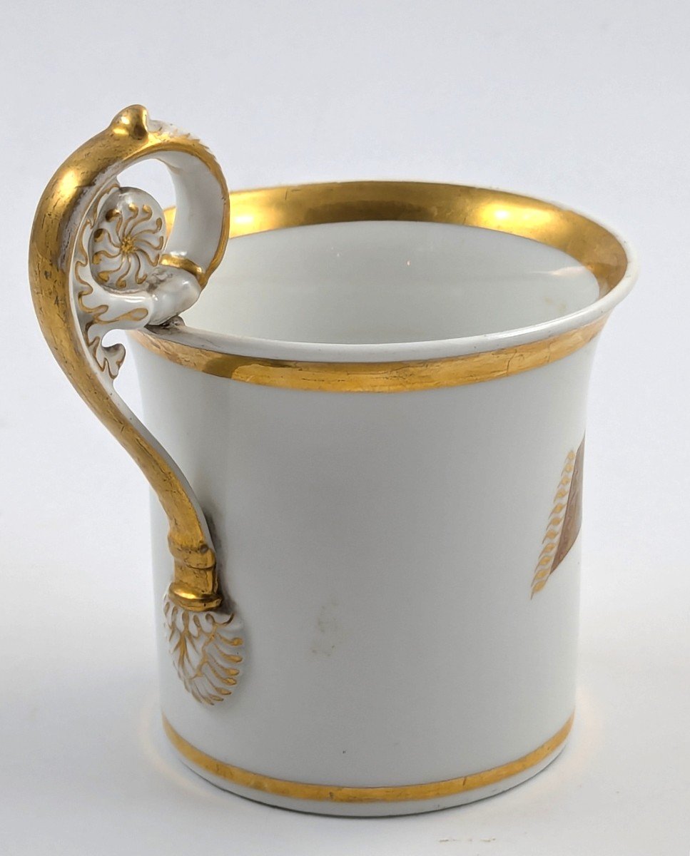 Ancienne Tasse En Porcelaine Peinte à La Main De Kpm Berlin, Allemagne, Vers 1780-1790.-photo-4