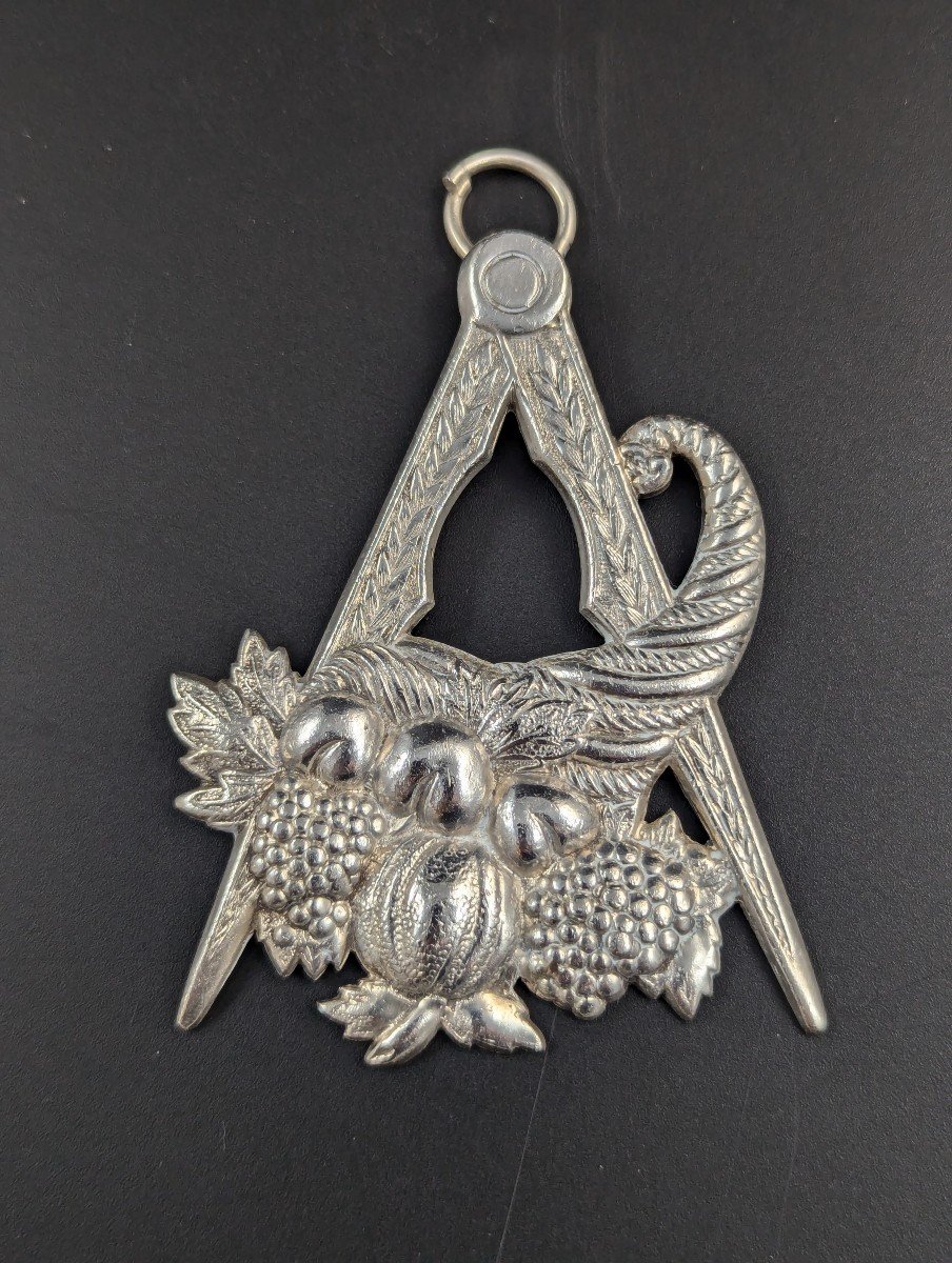 Maçonnerie - Collier En Argent - Steward Cornucopia