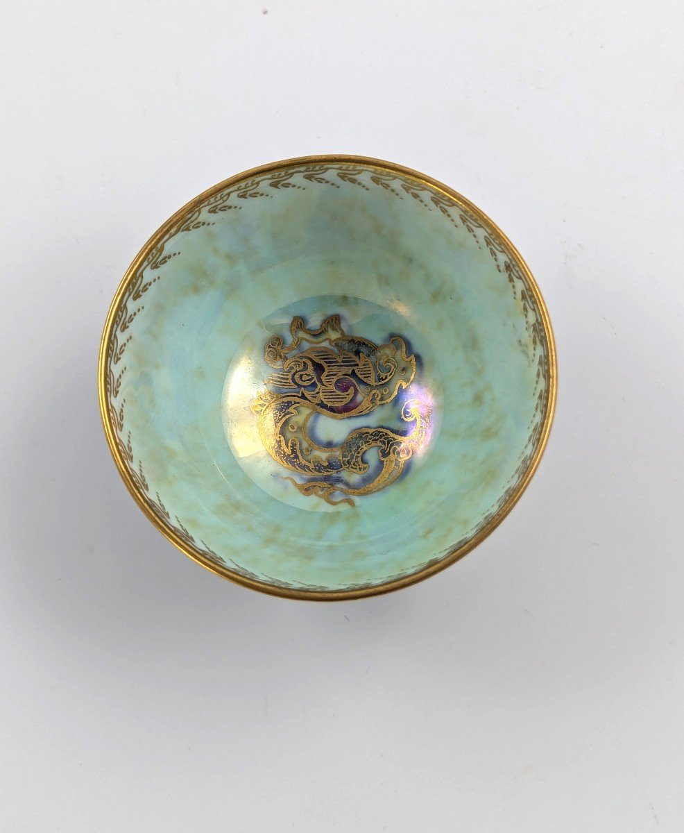 Daisy Makeig-jones Mottled Blue Lustre Bowl, Wedgwood, C. 1915-photo-3