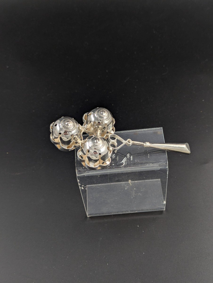 Victorian Silver Rattle With Whistle-photo-1