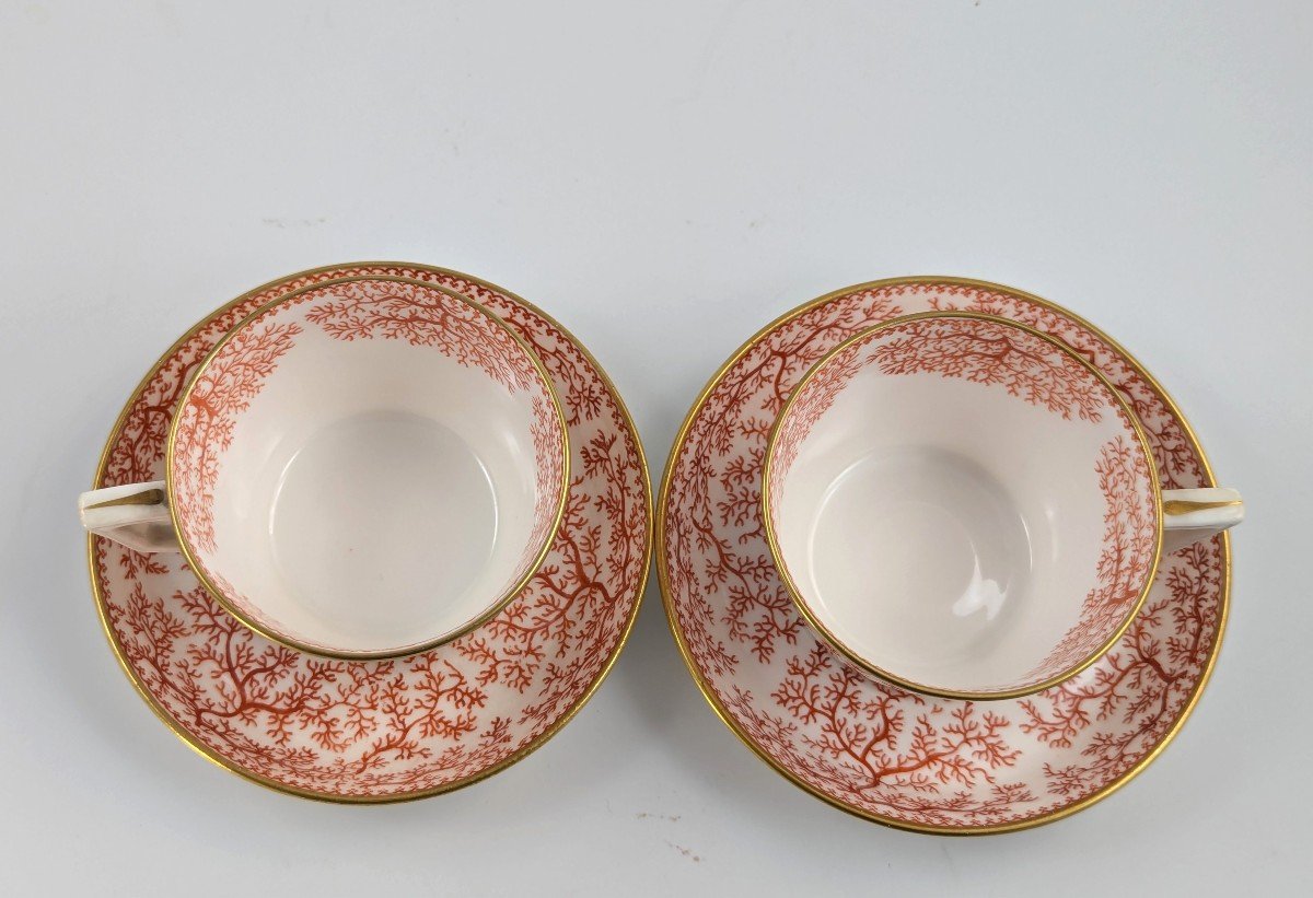 Service à Thé Antique En Porcelaine De Minton, Vers 1891-photo-3