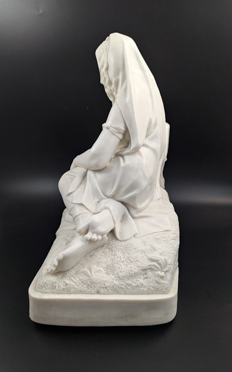 William Boyton Kirk, Parian Figurine "evangeline," Worcester, C. 1853.-photo-3